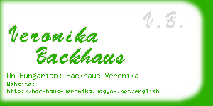 veronika backhaus business card